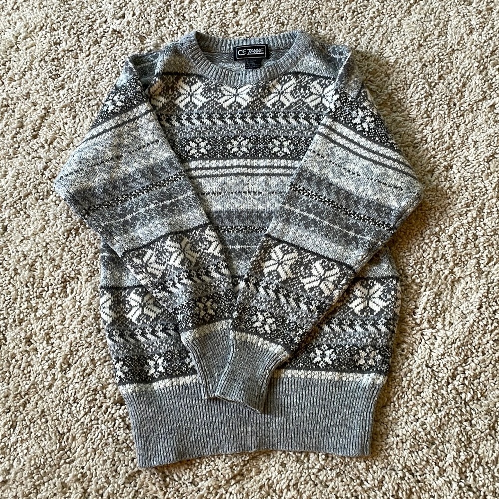 Vintage Snowflake Christmas Sweater